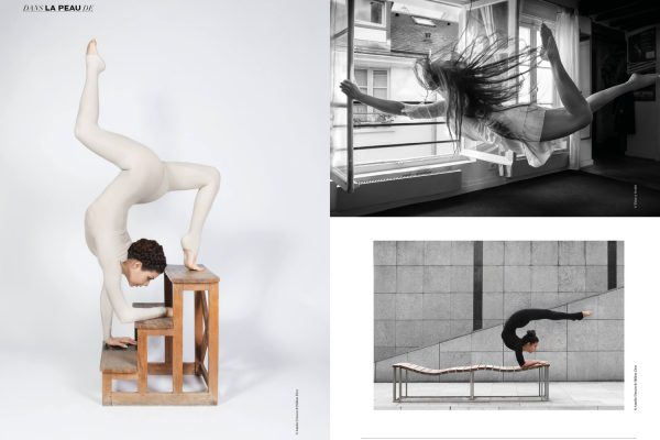 Article sur l'artiste Elena Ramos, contorsionniste et stylicienne dans le magazine Faust.