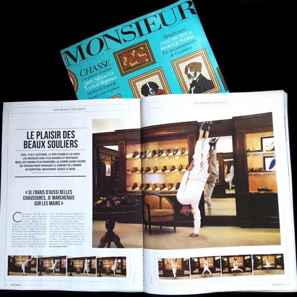 Magazine Monsieur, article du bottier Aubercy