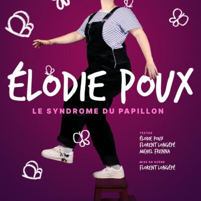 Elena Ramos, photographe pour la photo de l'affiche d'Élodie Poux. Graphisme de Théo Martin.