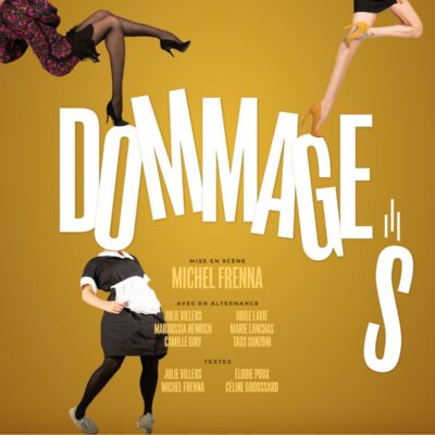 Photo pour l'affiche du spectacle Dommages pour Kalmia productions et EDNA Studio de Théo Martin.