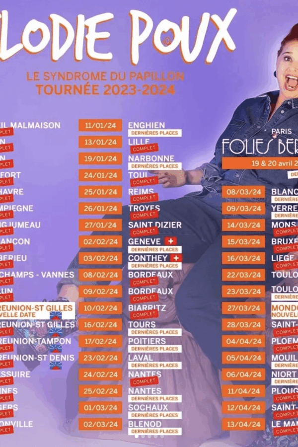 Photo : Elena Ramos. L'humoriste Élodie Poux, diffusion 2024.