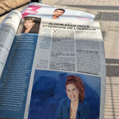 Photo : Elena Ramos. L'humoriste Élodie Poux, dans le magazine Télé 7 Jours.