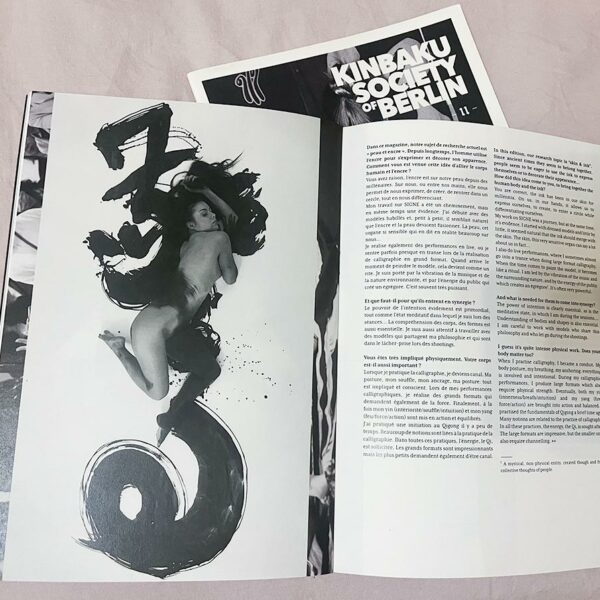 Elena Ramos, contorsionniste pour Chris Calvet, photographe et calligraphe, dans le Kinbaku Society of Berlin 11.