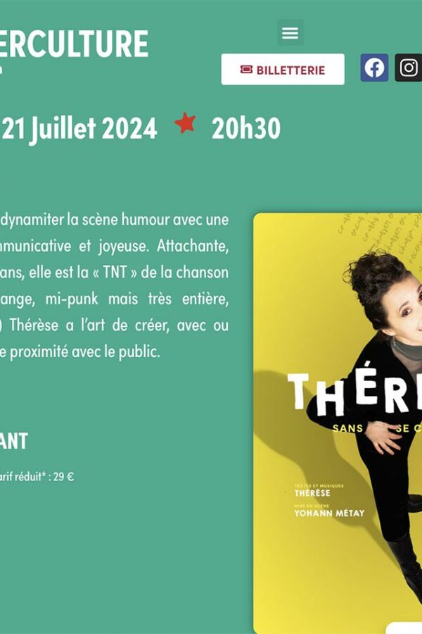 L'artiste Thérèse photographiée par Elena Ramos pour ses diffusion d'affiche, d'album et de presse.