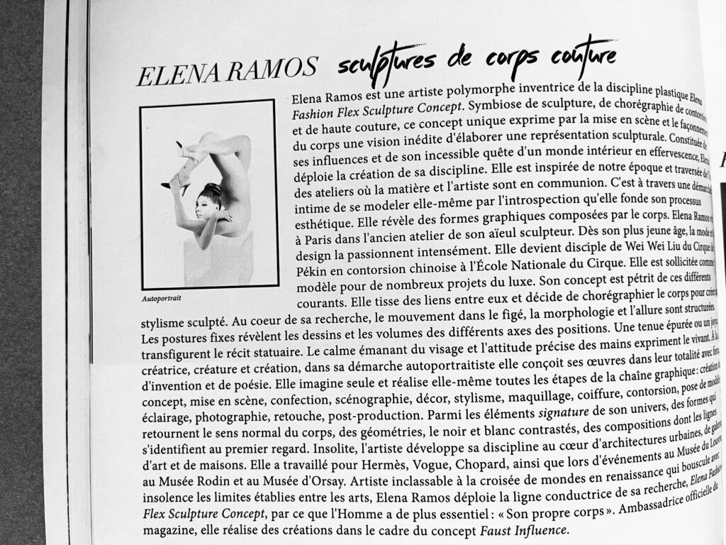 Article dans le magazine Faust numéro Yin Yang, avril 2021.