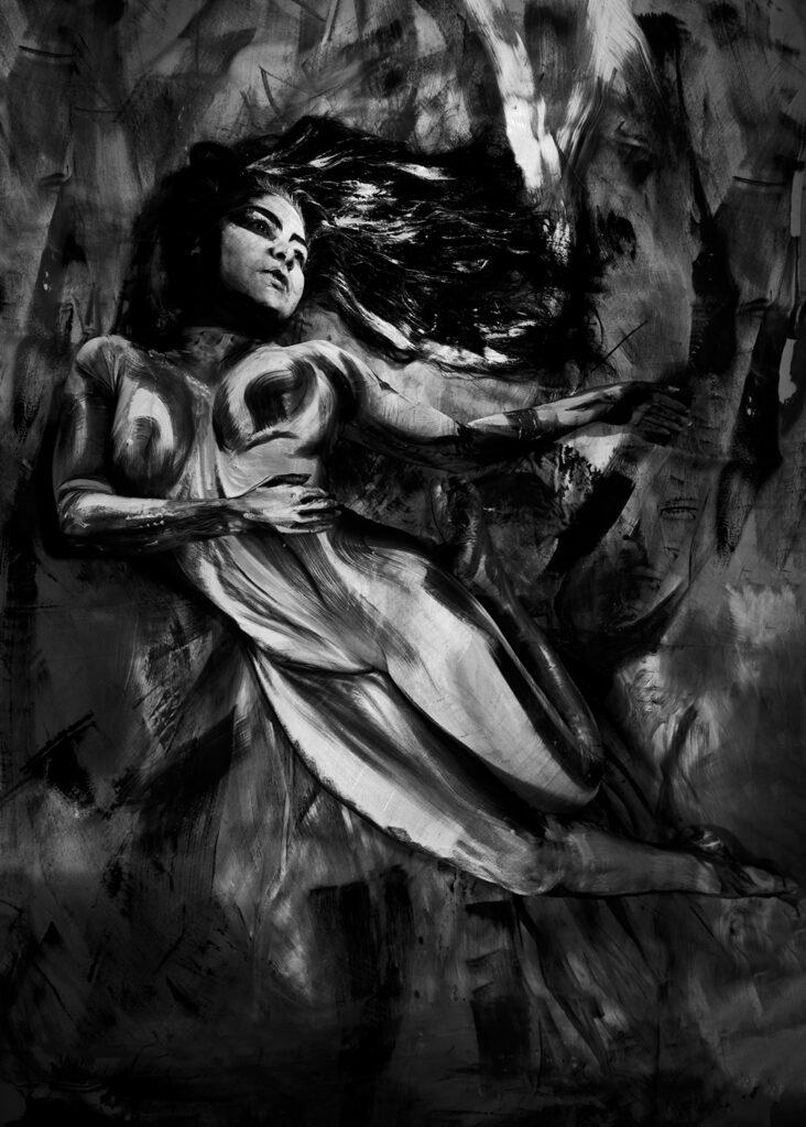 Autoportrait réalisé en binôme avec le MUAH Damien Laturaze.